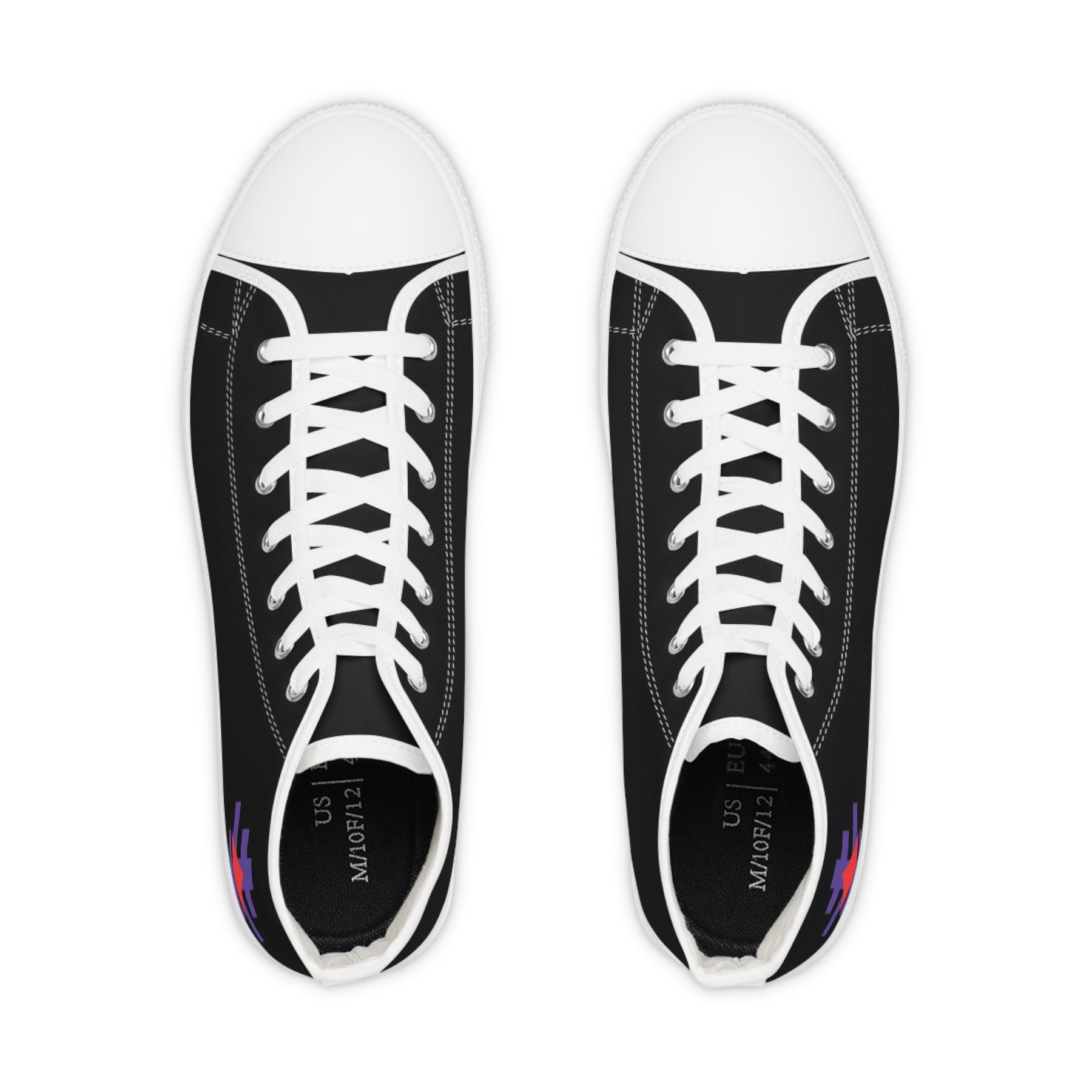Knight Templar Priests Sneaker - High Top Black & White - Bricks Masons