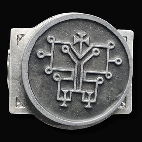 Demon Ring 59 MARQUES ORIAS 72 Demons Minor Key of Solomon Goetia In Silver 2.2 cm x 1.8 cm 18 Gr Art 1837 - Bricks Masons