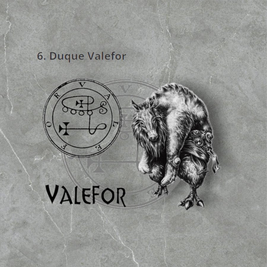 Demon Pendant 06 DUKE VALEFOR and Secret Seal of Solomon 72 Demons Lesser Key of Solomon Goetia In Silver 3 x 2.5 cm 12 Gr Art 1865 - Bricks Masons