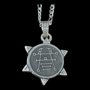 I commemorate Demon 22 COUNT PRESIDENT IPOS and Secret Seal of Solomon 72 Demons Lesser Key of Solomon Goetia In Silver 3 x 2.5 cm 12 Gr Art 1881 - Bricks Masons