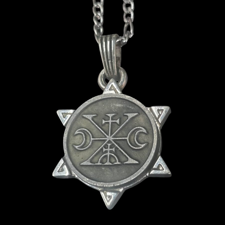 I commemorated Demon 54 DUKE COUNT MURMUR and Secret Seal of Solomon 72 Demons Lesser Key of Solomon Goetia In Silver 3 x 2.5 cm 12 Gr Art 1913 - Bricks Masons