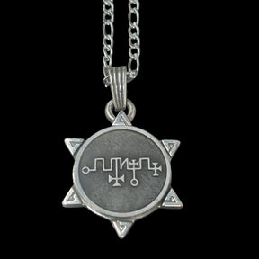 I said Demon 61 KING PRESIDENT ZAGAN and Secret Seal of Solomon 72 Demons Lesser Key of Solomon Goetia In Silver 3 x 2.5 cm 12 Gr Art 1920 - Bricks Masons