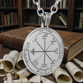 I said First and Third Pentacle consecrated to Saturn in Silver 3 Cm 12 Gr 44 Seals of Solomon Art 1956 - Bricks Masons