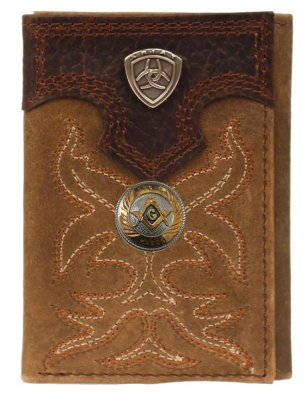 Master Mason Blue Lodge Wallet - Ariat Premium Shield