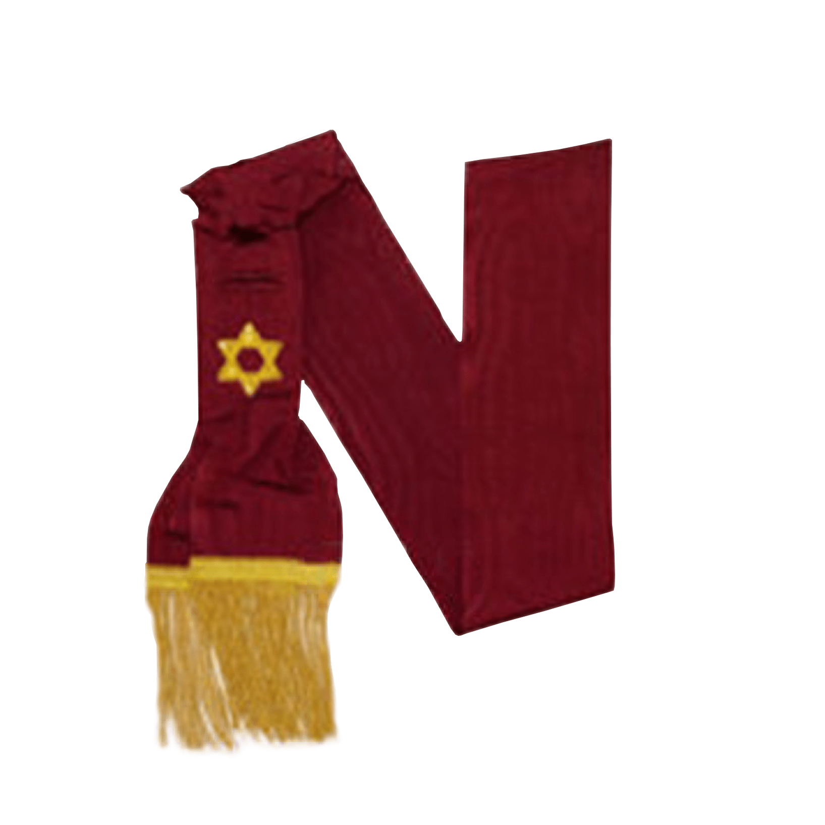 1st Degree Order Of The Secret Monitor Sash - Maroon - Bricks Masons