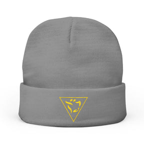 Grand Tiler of Solomon Beanie - Knit Embroidery Various Colors - Bricks Masons