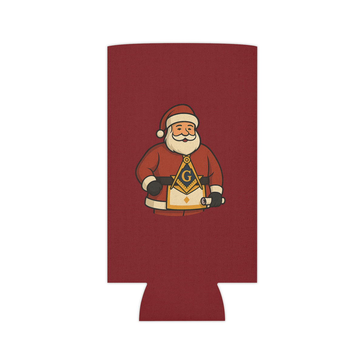 Master Mason Blue Lodge Can Cooler - Square & Compass G Christmas Edition - Bricks Masons
