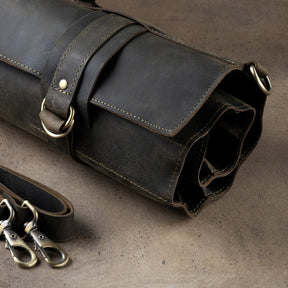 Professional 20-Inch Grand Master Leather Knife Roll (5) - Bricks Masons