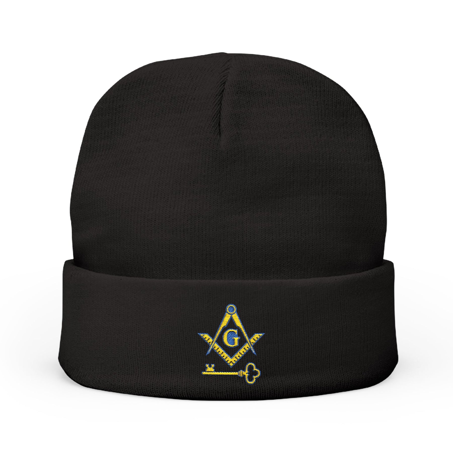 International Masons Beanie - Knit Embroidery Emblem - Bricks Masons