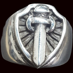 Templar Ring Templar Cross in Silver 1.6 cm 9 g Art 291 - Bricks Masons