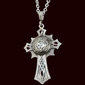 Knights Templar Cross Pendant, Silver, 5.5 cm, 10 g, Art. 295 - Bricks Masons