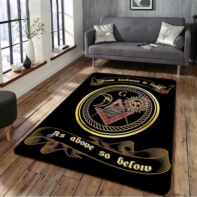 Masonic Rug - Various Designs & Colors - Bricks Masons