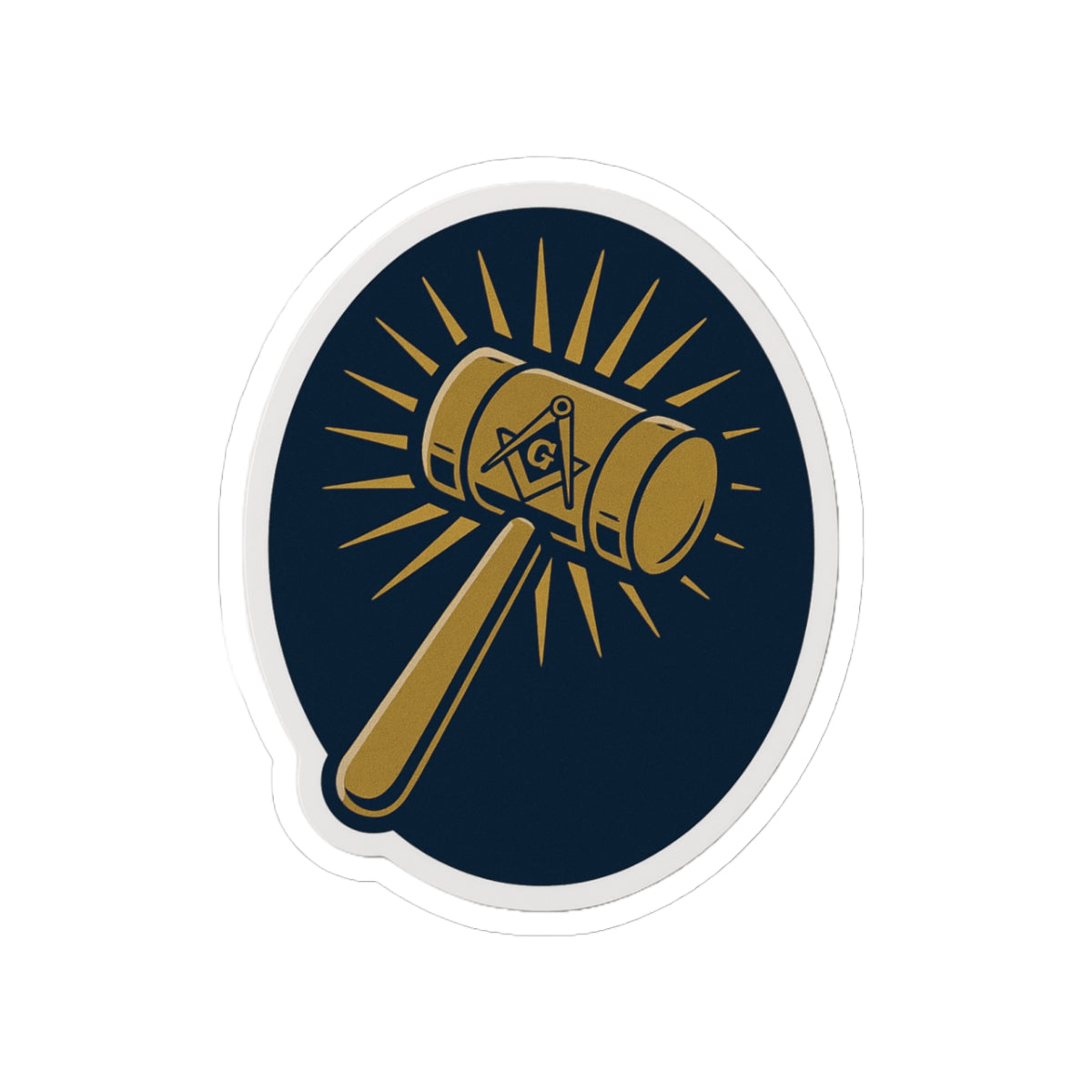 Master Mason Blue Lodge Sticker Decal - Kiss-Cut Colorful - Bricks Masons