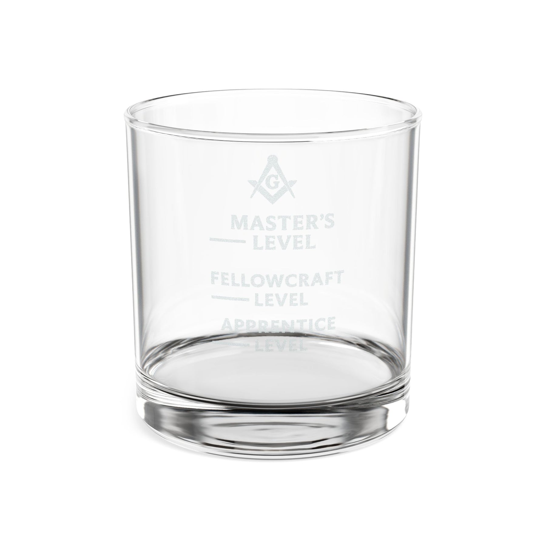 Master Mason Blue Lodge Whiskeyglas - Glaslehrling Geselle &amp; Meistergrad Glas