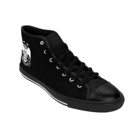32nd Degree Scottish Rite Sneaker - Wings Down High-top Black & White - Bricks Masons