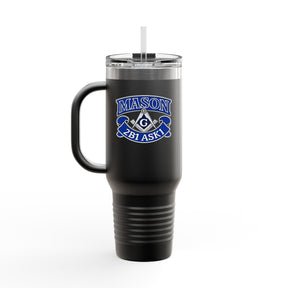 Master Mason Blue Lodge Ringneck Tumbler - 2B1 ASK1 mit Winkelmaß und Zirkel G