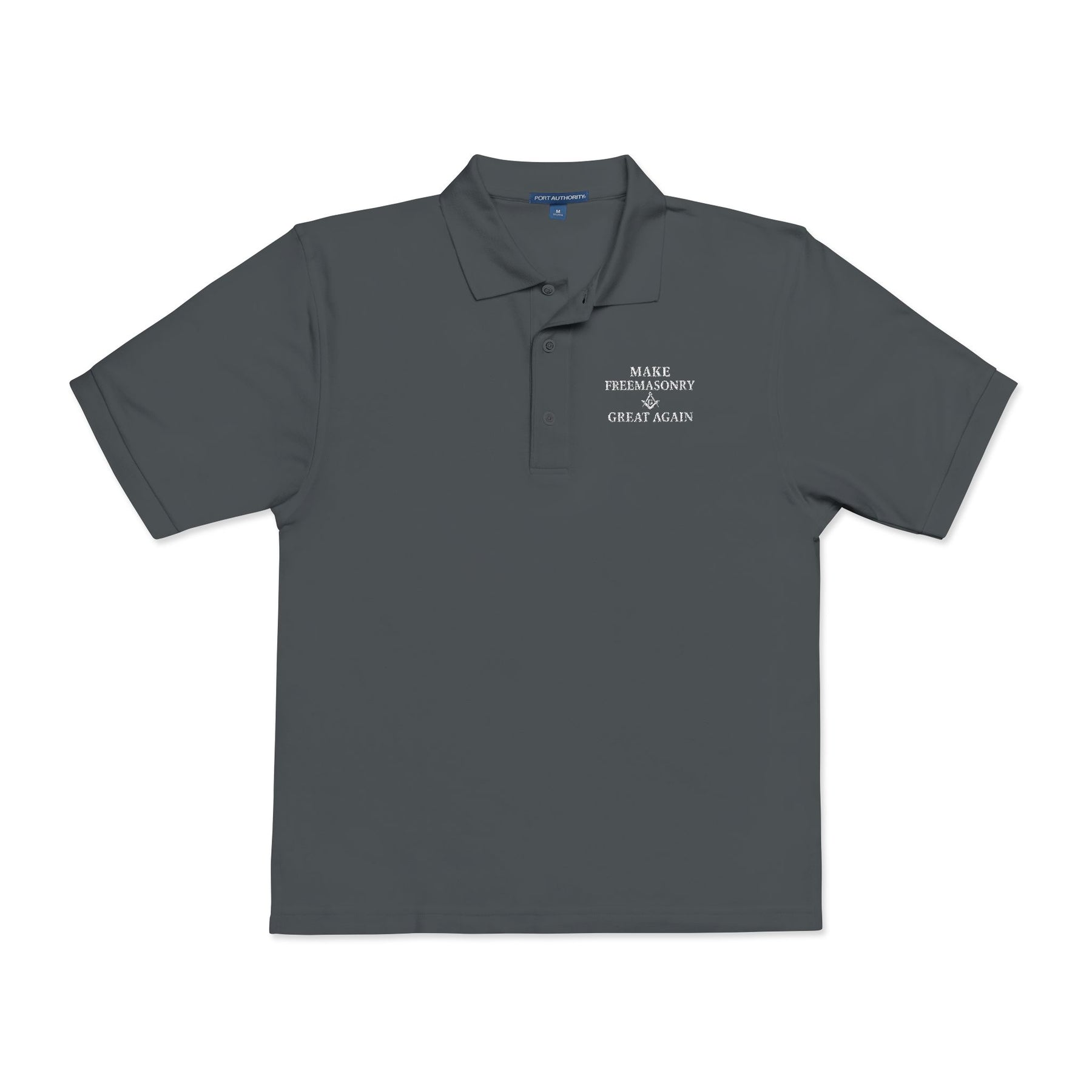 Master Mason Blue Lodge Polo Shirt - Embroidered Make Freemasonry Great Again - Bricks Masons