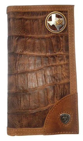 Master Mason Blue Lodge Wallet - Ariat Gator Print TX Mason