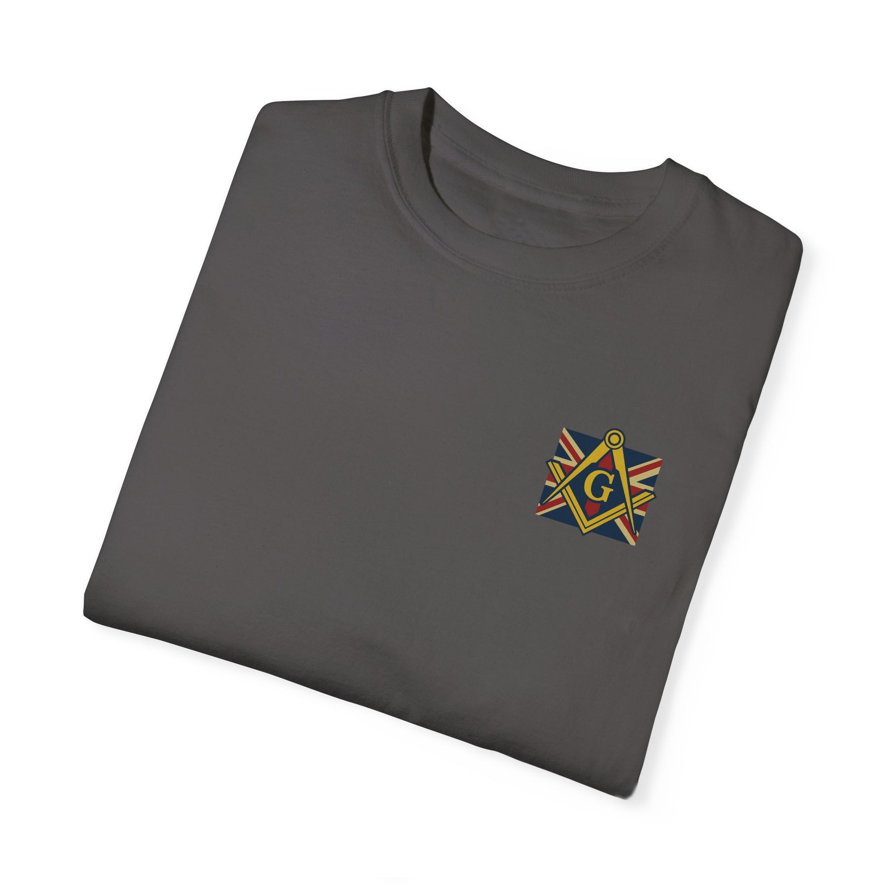 Master Mason Craft T-Shirt - United Kingdom Mason Garment-Dyed Tee - Bricks Masons