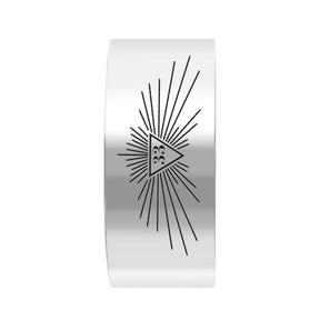 33rd Degree Scottish Rite Ring - Stainless Steel - Silver - Bricks Masons