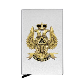 33rd Degree Scottish Rite Wallet - Automatic Pop-up Credit Card - Bricks Masons