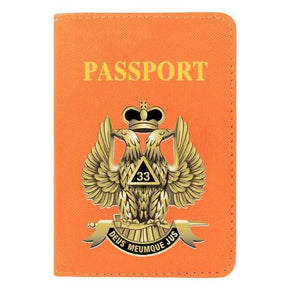 33rd Degree Scottish Rite Wallet - Passport & Credit Card Holder - Bricks Masons