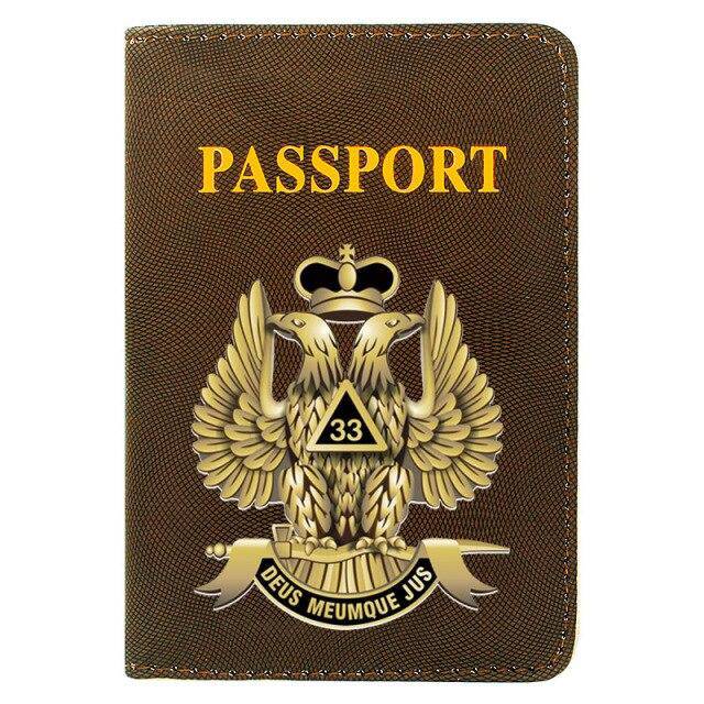 33rd Degree Scottish Rite Wallet - Passport & Credit Card Holder - Bricks Masons
