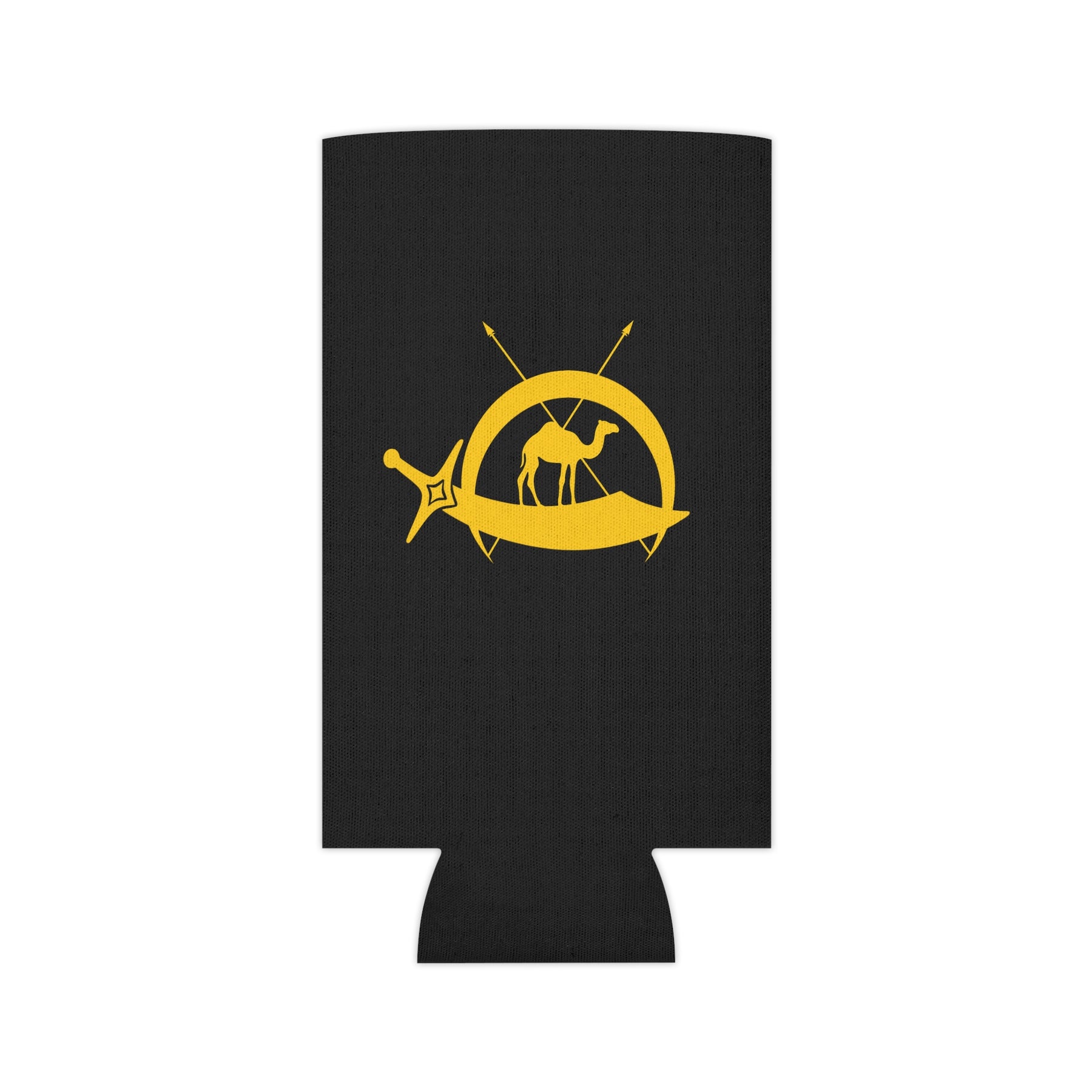 DOKO Can Cooler - Gold & Black With Polyester Exterior - Bricks Masons