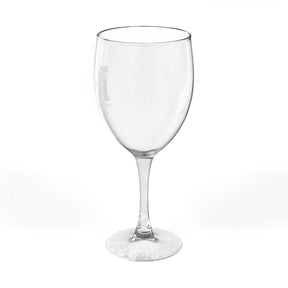 Master Mason Blue Lodge Wine Glass - Square & Compass G with Twin Pillars & Radiant Light