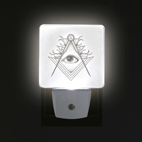 Master Mason Blue Lodge LED Sign - 2 Pieces Plug-in