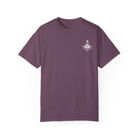 Master Mason Blue Lodge Canada Jurisdiction T-Shirt - Garment-Dyed Tee - Bricks Masons