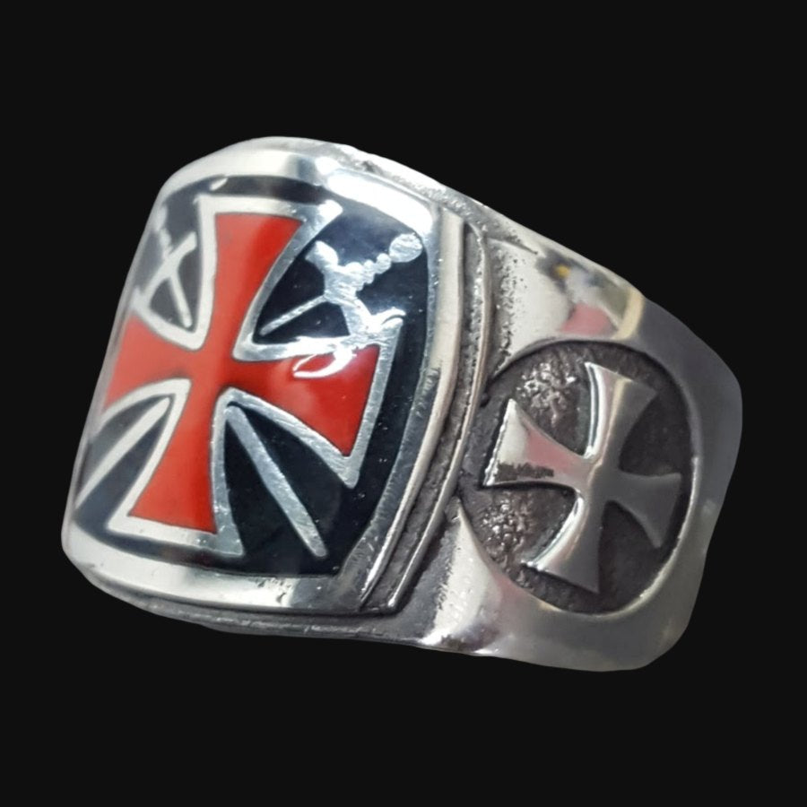 Templar Cross Ring in Silver 1.6 x 1.6 cm 18 g Art 425 - Bricks Masons