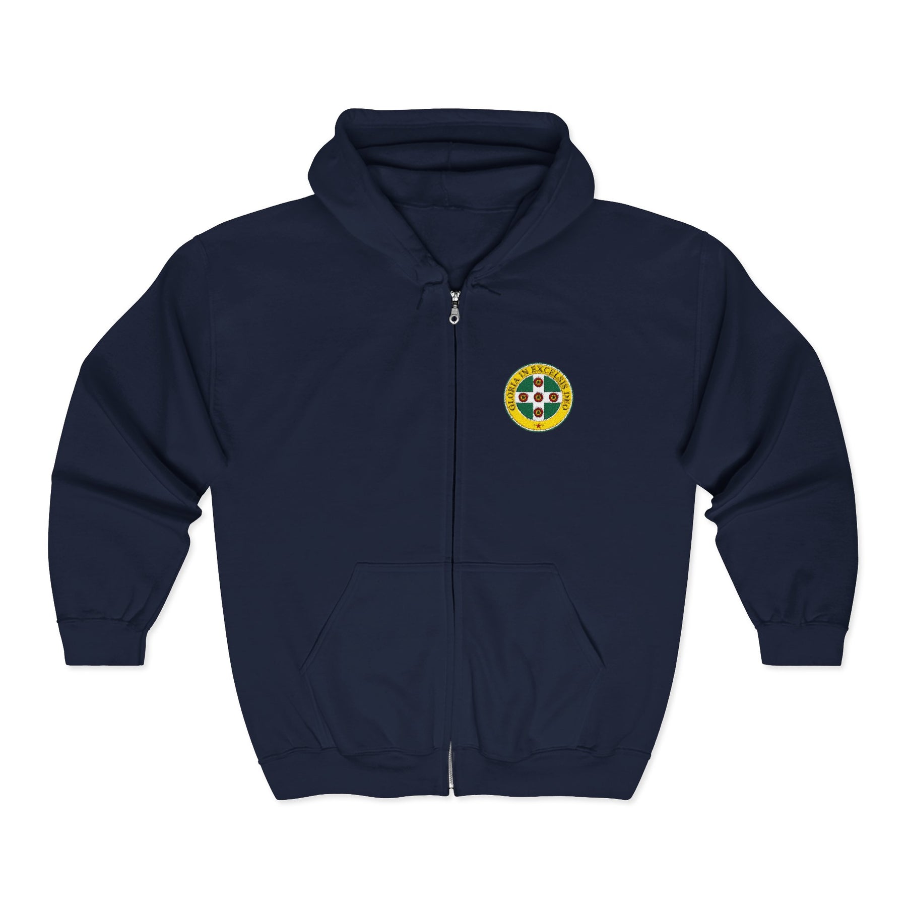 Royal Order of Scotland Hoodie - Zip Up Jacket Front & Back Crest - Bricks Masons