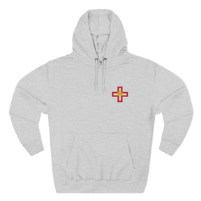 St. Thomas of Acon Hoodie - Embroidered Front Panel - Bricks Masons