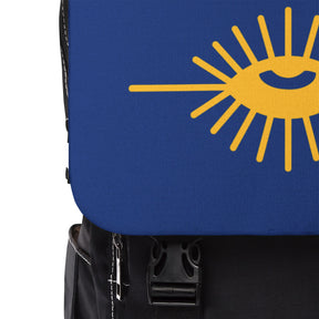 Knights of the All Seeing Eye Backpack - Blue & Yellow Adjustable Straps - Bricks Masons