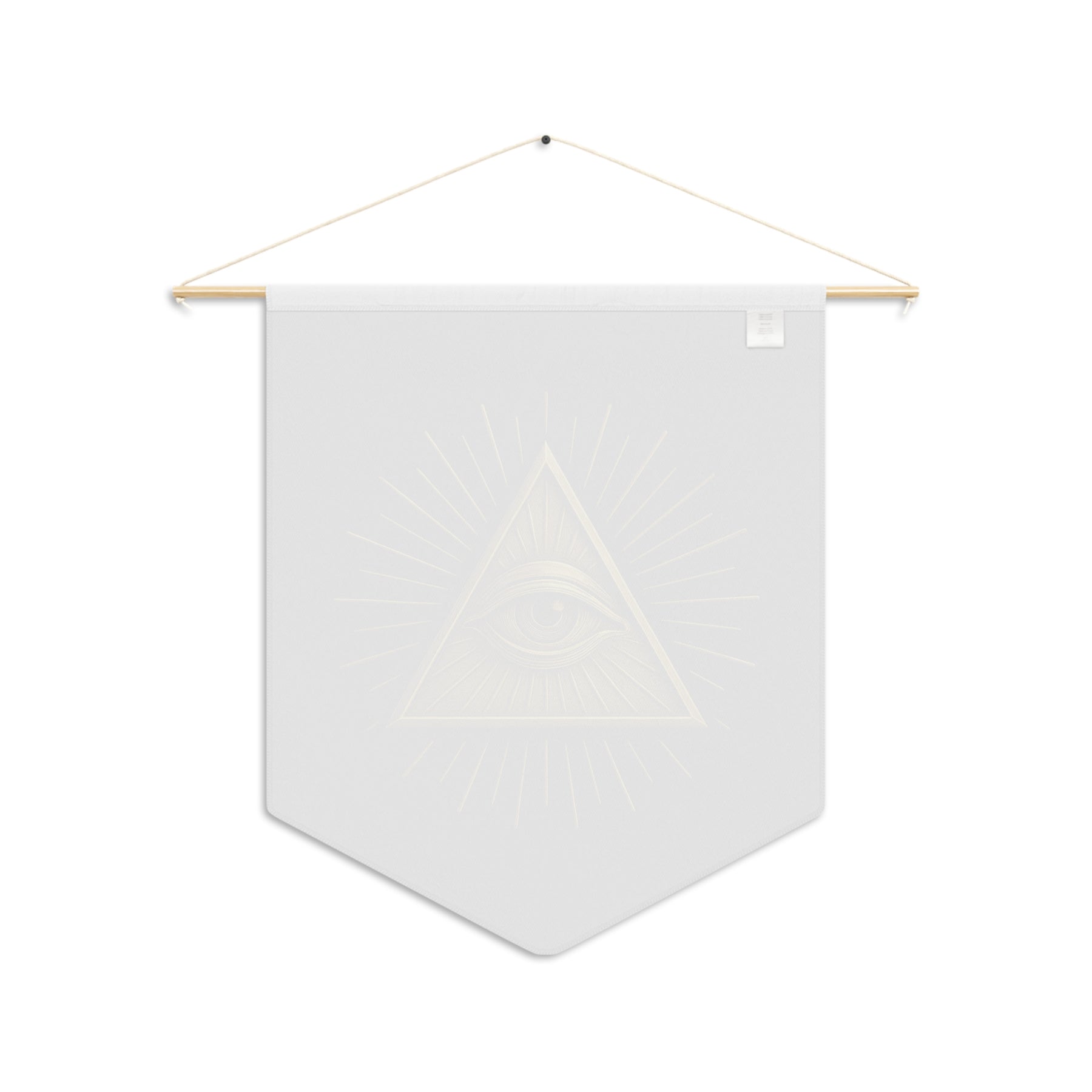 Eye of Providence Pennant - Radiant Triangle with All-Seeing Eye - Bricks Masons