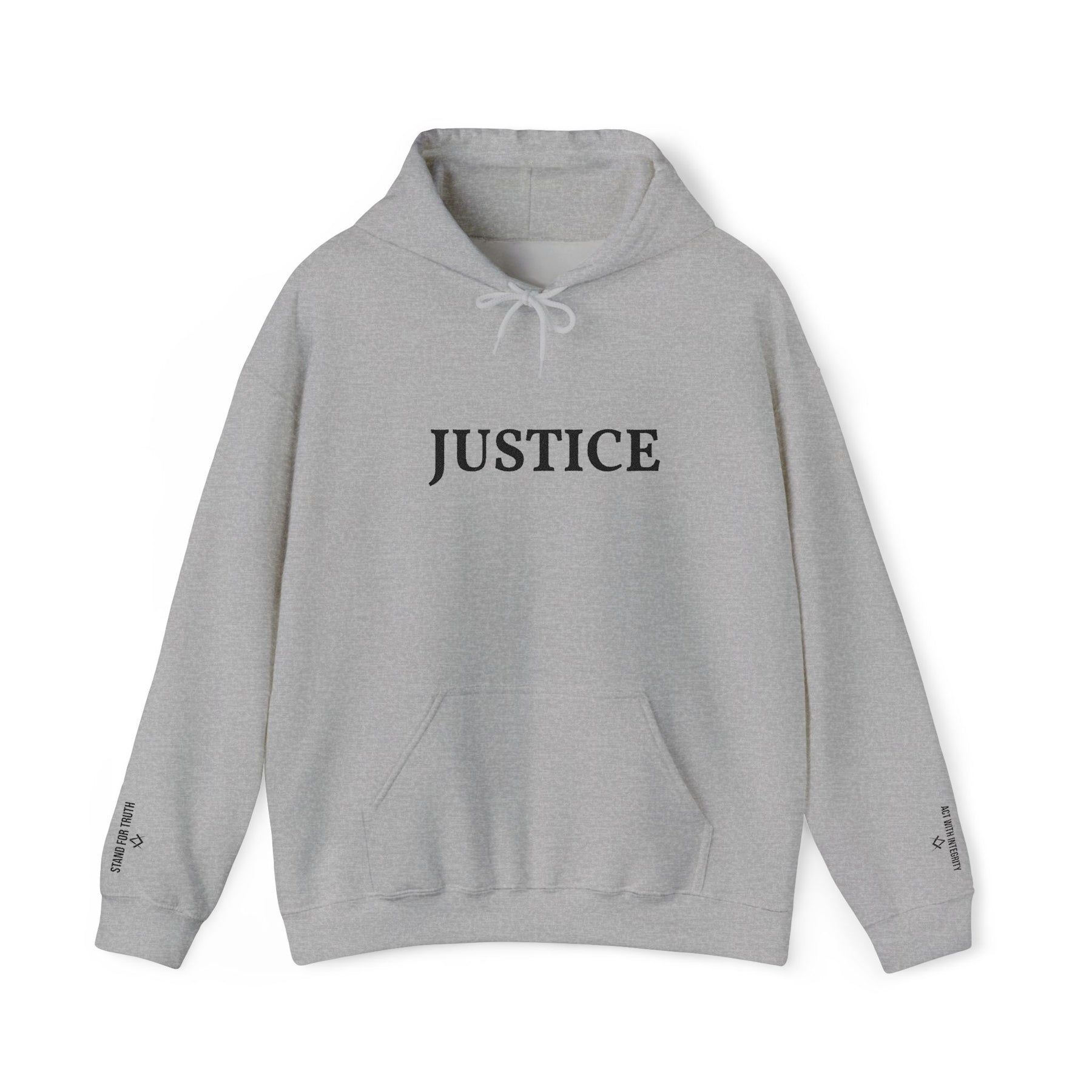 Entered Apprentice Blue Lodge Hoodie - Justice Front & Sleeves Embroidery - Bricks Masons