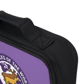 Elks of the World Lunch Bag - Purple Color Fully Insulated Zipper Closure - Bricks Masons