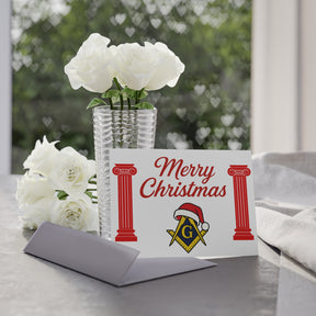 Master Mason Blue Lodge Greeting Card -  (Two-sided print) - Bricks Masons