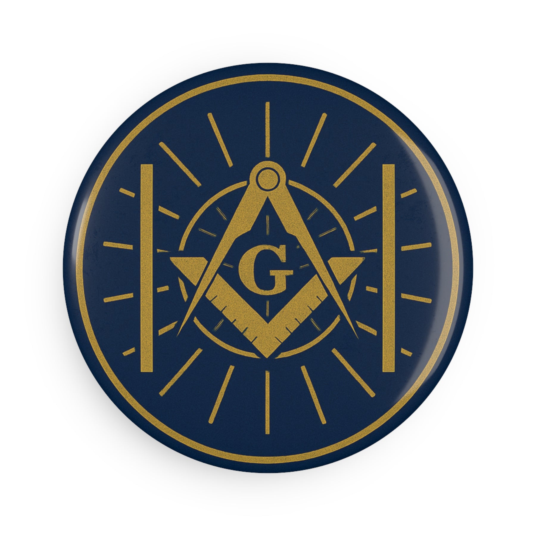 Master Mason Blue Lodge Magnet - Decorative Refrigerator - Bricks Masons