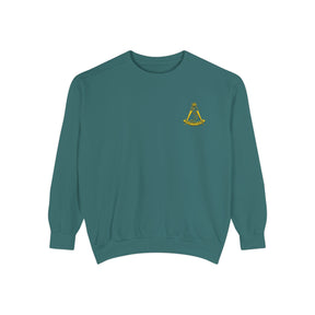 District Deputy Grand Master Blue Lodge Sweatshirt - Stitched Square & Compass with Star - Bricks Masons