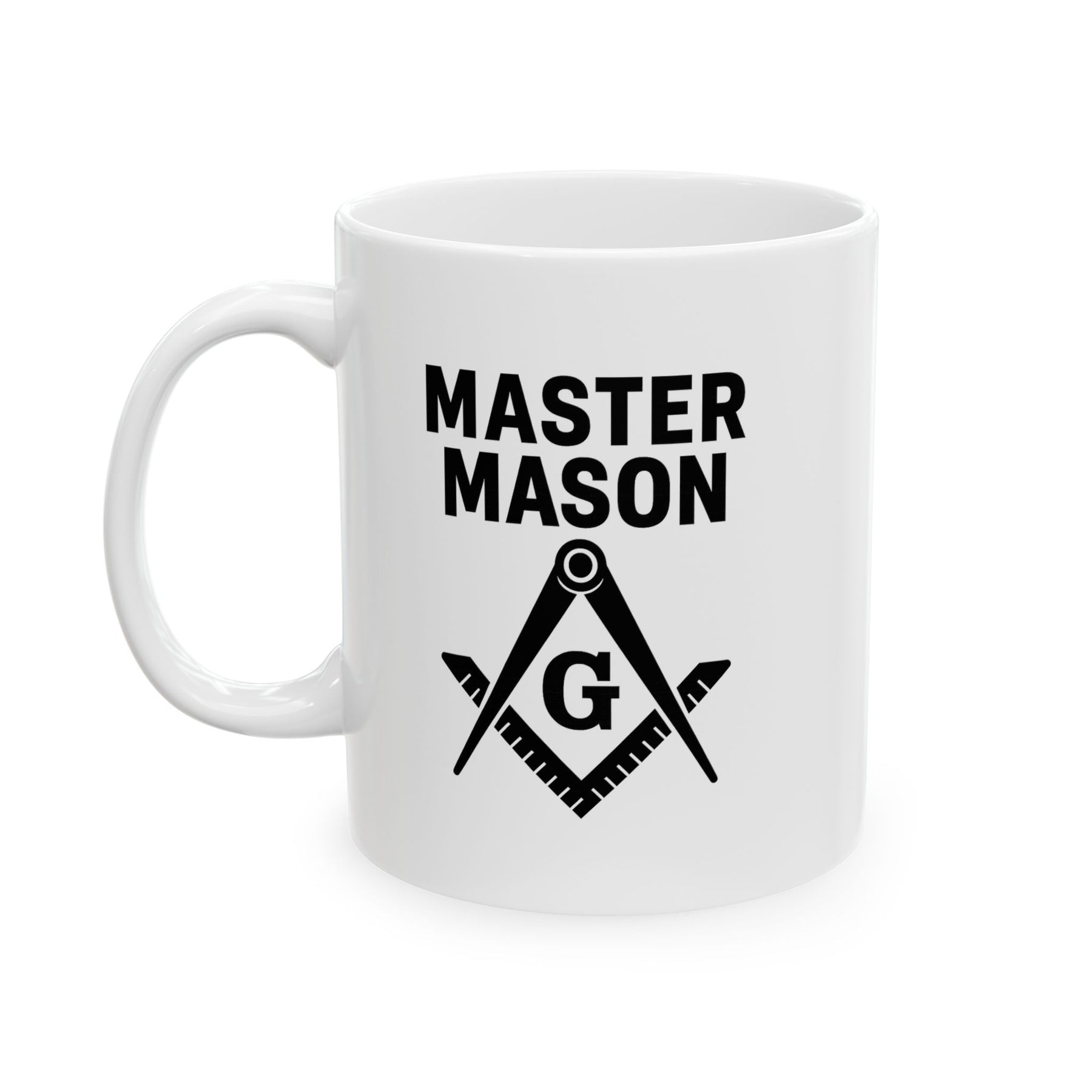 Master Mason Blue Lodge Ceramic Mug, (11oz, 15oz) - Bricks Masons