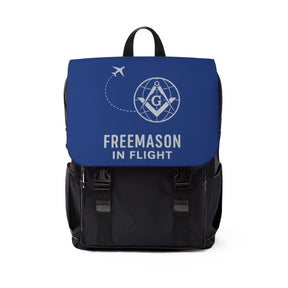 Master Mason Blue Lodge Backpack - Freemason In Flight Blue Color - Bricks Masons