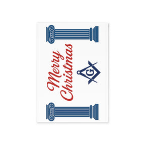 Master Mason Blue Lodge Greeting Card -  (Two-sided print) - Bricks Masons