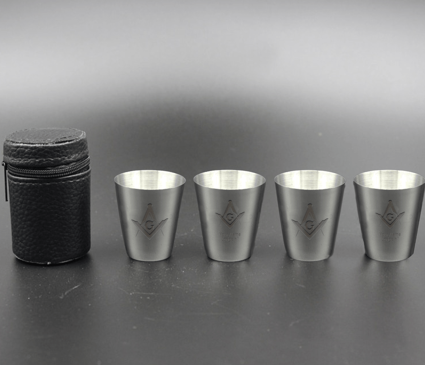 Master Mason Blue Lodge Cups - Stainless Steel