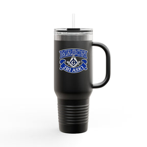 Master Mason Blue Lodge Ringneck Tumbler - 2B1 ASK1 mit Winkelmaß und Zirkel G