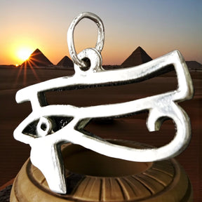 Egyptian Eye of Horus Pendant in Silver 2 x 1 cm 2 g Art 612 - Bricks Masons