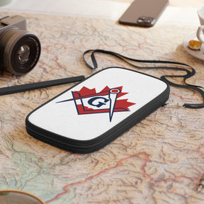 Master Mason Blue Lodge Canada Jurisdiction Passport Wallet - Red Maple Leaf - Bricks Masons