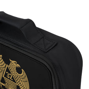 32nd Degree Scottish Rite Lunch Bag - Gold Eagle Wings Down Fully Insulated - Bricks Masons