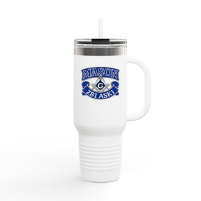 Master Mason Blue Lodge Ringneck Tumbler - 2B1 ASK1 mit Winkelmaß und Zirkel G